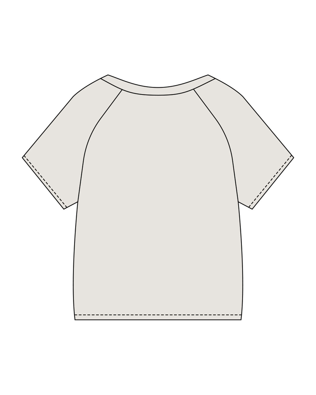 The Kids Heavyweight Tee - Washed Bone - BTLR - Center Chest - Printed - Black