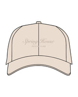 The Dad Hat - Stone - Spring House - Crown Stacked - Embroidered - Tone on Tone