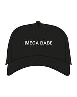 The 5 Panel Trucker Hat - Black - Megafit House - Center Crown - Embroidered - White