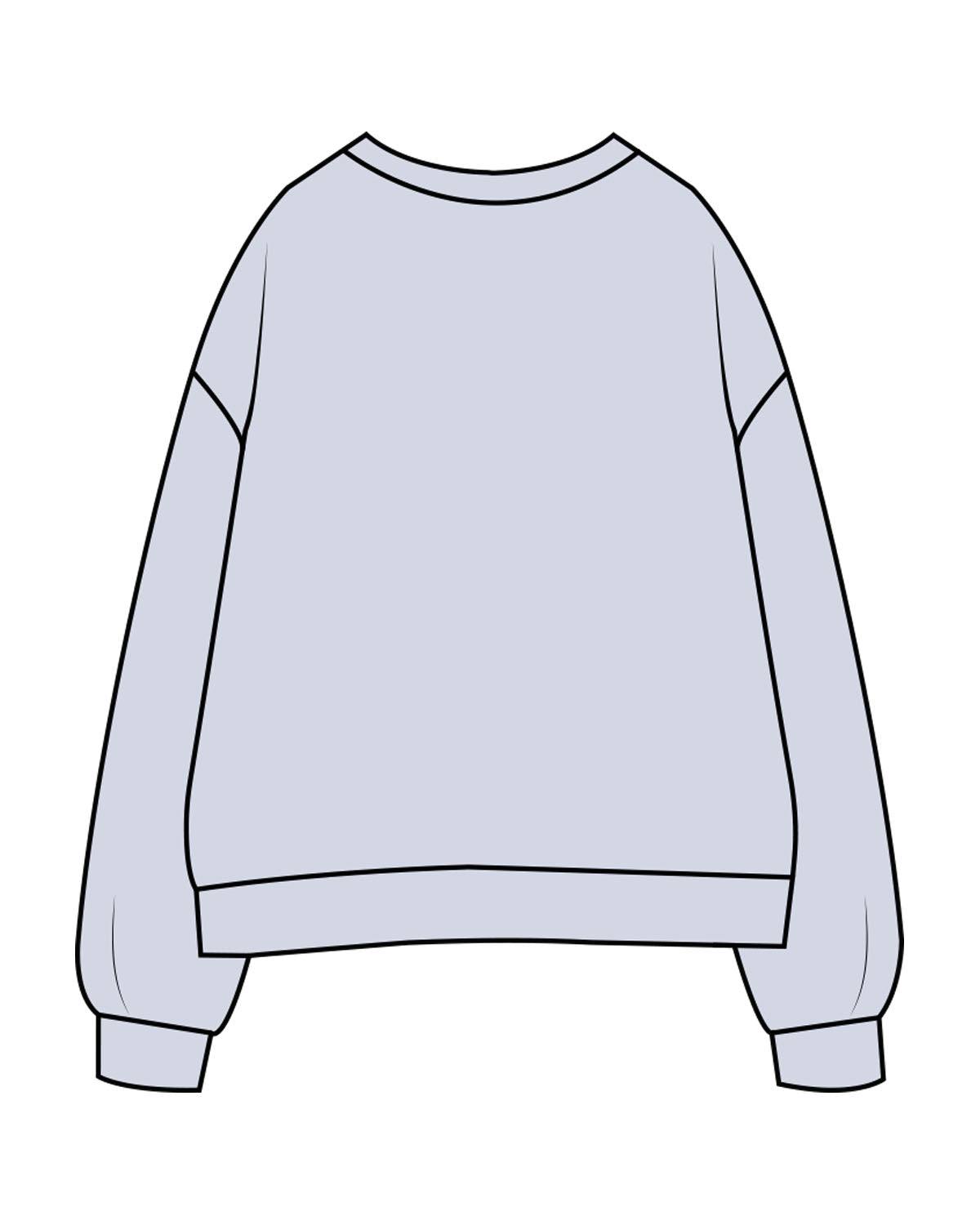 The Womens Crewneck - Powder - AA Associates - Center Chest & Right Sleeve - Embroidered