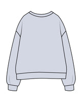 The Womens Crewneck - Powder - AA Associates - Center Chest & Right Sleeve - Embroidered