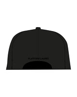 The Canvas Cap - Black - PLATFORM - Center Crown - "P" Logo - Puff Stitch - Tone on Tone