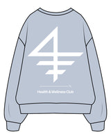 The Mens Crewneck - Powder - CBS - Left Chest Stacked & Back Center Stacked - White