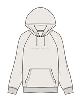 The Mens Classic Hoodie - Bone - Reform Athletica - Center Chest - Tone on Tone