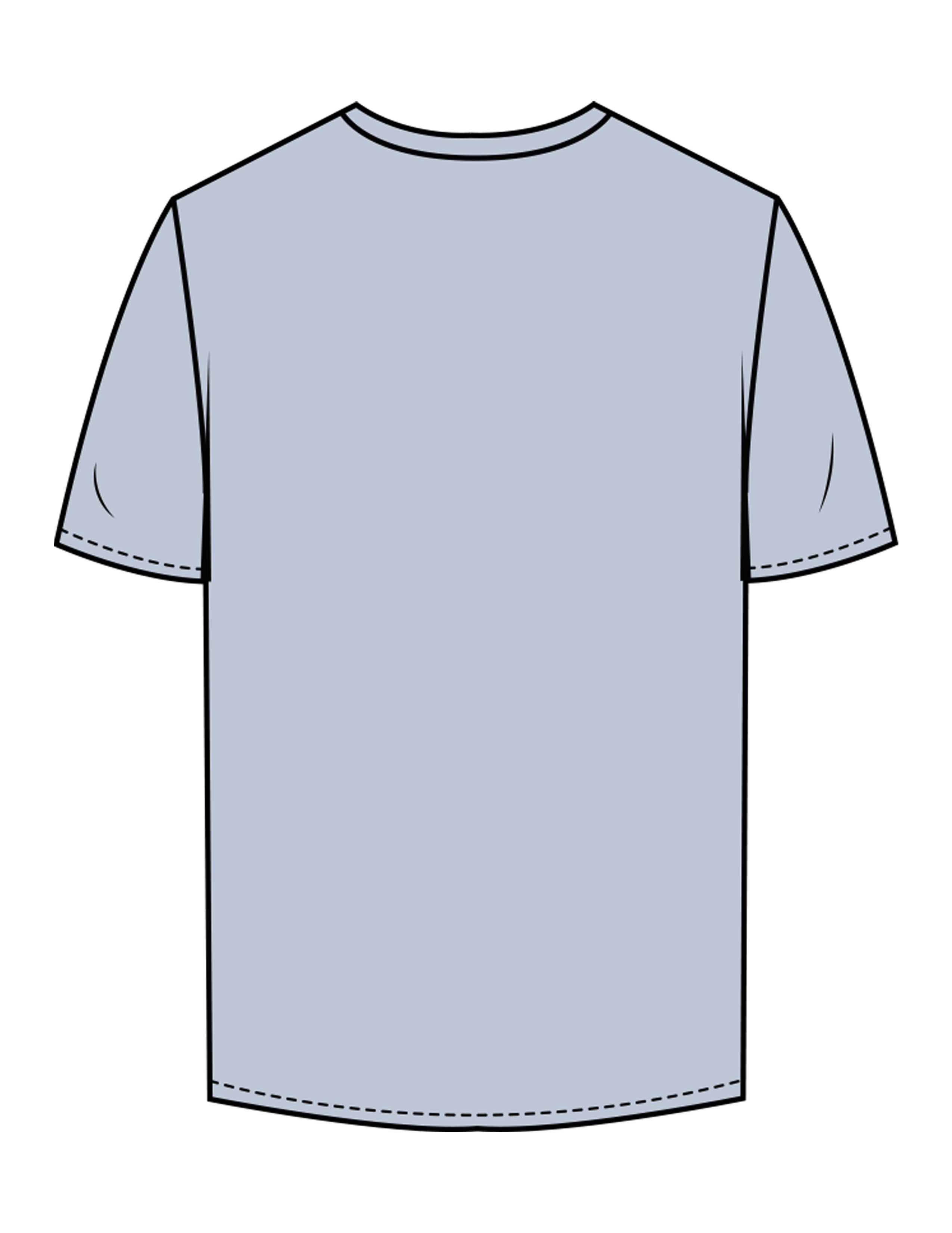 The Mens Tee - Powder - Zenwise - Left Chest Stacked - Printed - White