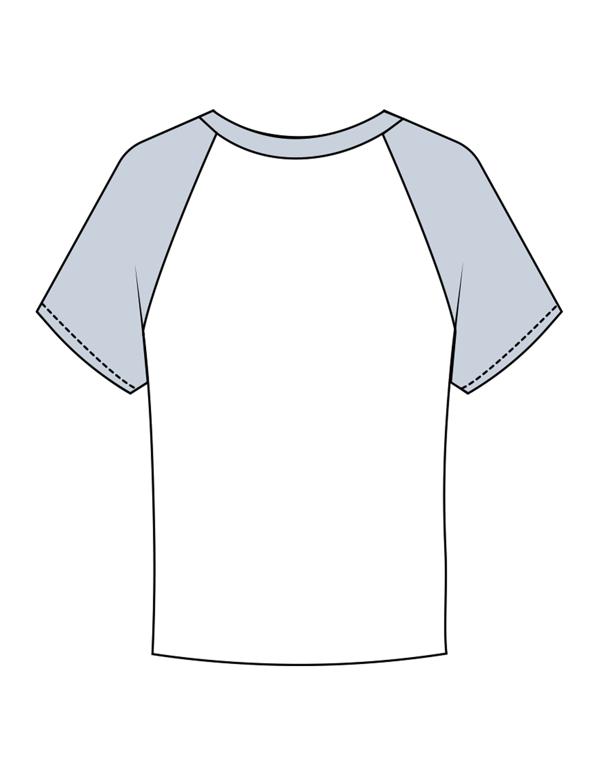 The Micro Rib Baby Tee - White / Baby Blue - Golden Hour - Center Chest Stacked - Printed - Baby Blue