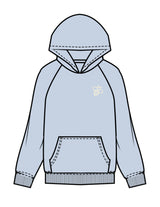 The Mens Hoodie - Powder - The Hive - Left Chest & Back Stacked - Printed - Light Yellow