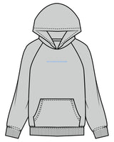 The Womens Hoodie - Storm - Activate House - Center Chest - Printed - Blue