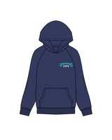 The Mens Hoodie - Cobalt - Swamis Core - Left Chest Stacked - Printed - Full Color