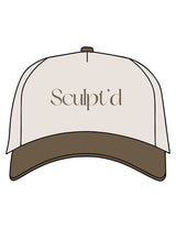 The Canvas Cap - Natural / Walnut - Sculpt'd Studios - Center Crown - Embroidered - Walnut