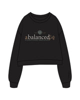 The Studio Crop - Black - Balanced Self - Center Chest Stacked - Full Color