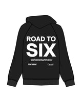 The Mens Hoodie - Black - Ariana - Center Chest & Back Stacked - White