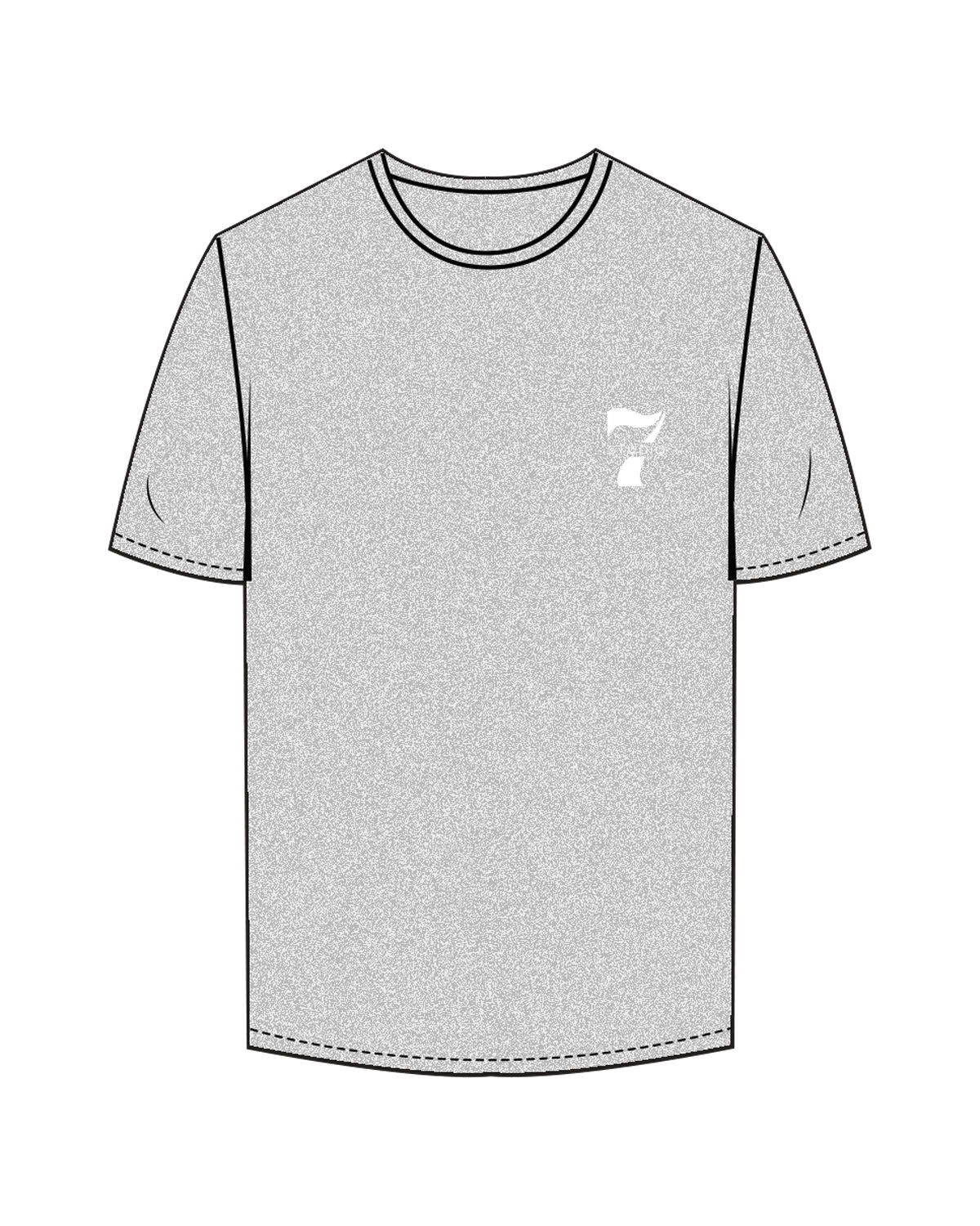 The Mens Tee - Heather - STUDIO 7 - Left Chest - Printed - White - STUDIO 7 - Left Chest - Printed - White