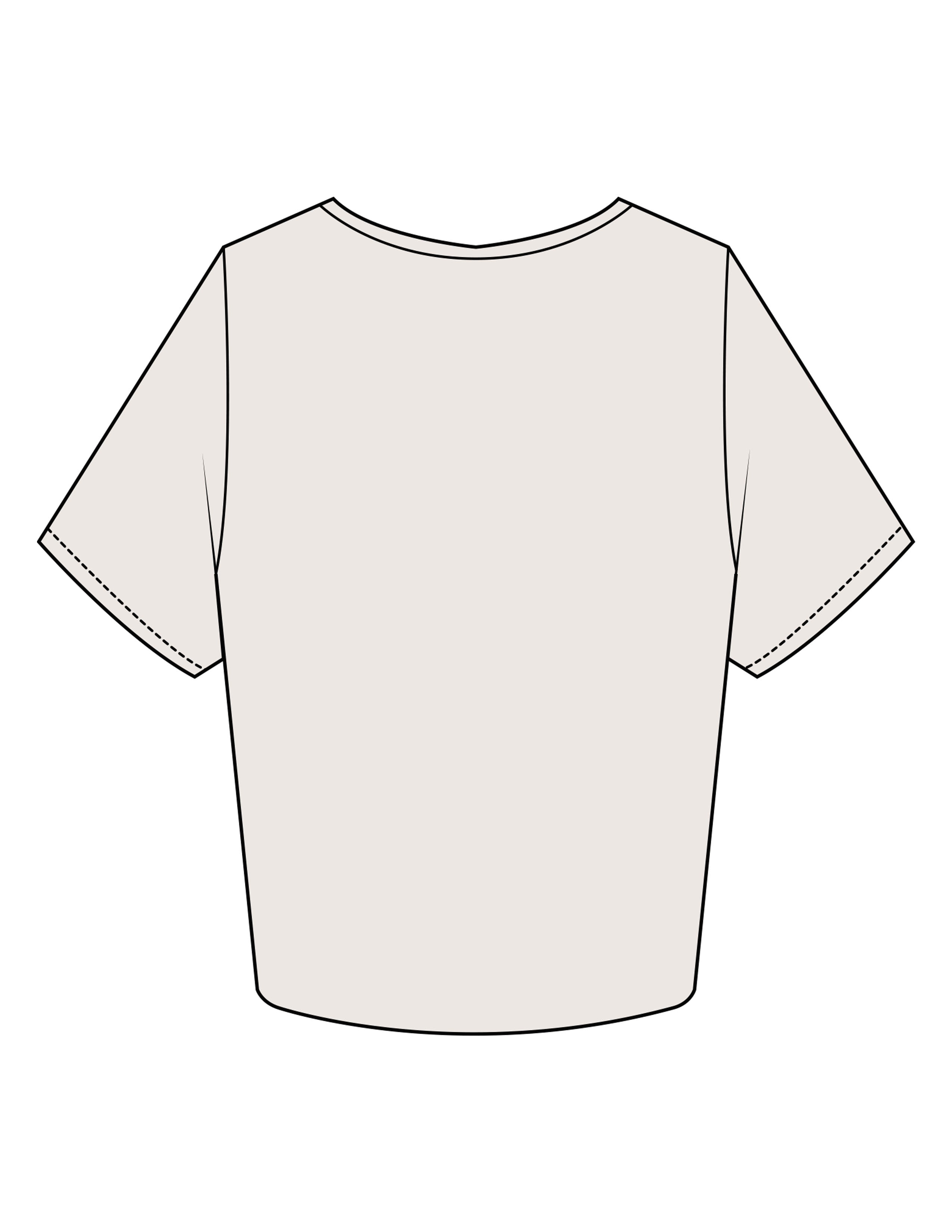 The Crop Tee - Bone - Core Crown Point - Center Chest - Printed - Full Color