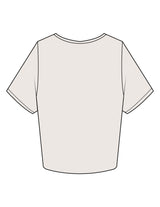 The Crop Tee - Bone - Core Crown Point - Center Chest - Printed - Full Color