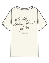 The Mens Heavyweight Tee - Off White - Ritual Body - Left Chest & Back Script - Printed - Brown