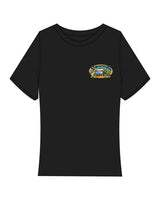 The Baby Tee - Black - Swamis Core - Left Chest Image - Printed - Full Color