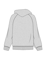The Mens Hoodie - Heather - Melt Hot Pilates - Left Chest Stacked - Printed - Maroon