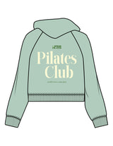 The Womens Lightweight Cropped Hoodie - Sage - NSpiers - Left Chest Round & Back Stacked - Printed - Full Color