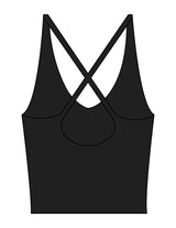 The Sporty Strappy Tank - Black - Instaphysiques - Center Chest - Printed - Full Color
