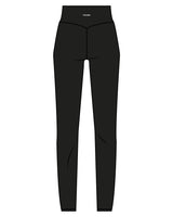 The Basic Legging - Black - Heroes Fitness - Center Back - Printed - White