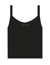 The Micro Rib Strappy Crop Tank - Black - Core Reform - Center Chest & Center Back - Embroidered - Khaki
