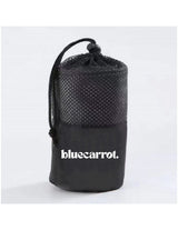 The Gym Towel - Black - BlueCarrot - Front Bottom - Embroidered - Blue - The Gym Towel Bag - Black - Printed - White