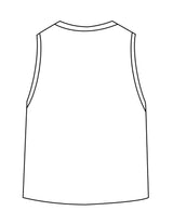 The Womens Classic Crop Tank - White - Ignite Barre & Fitness - Left Chest - Printed - Black