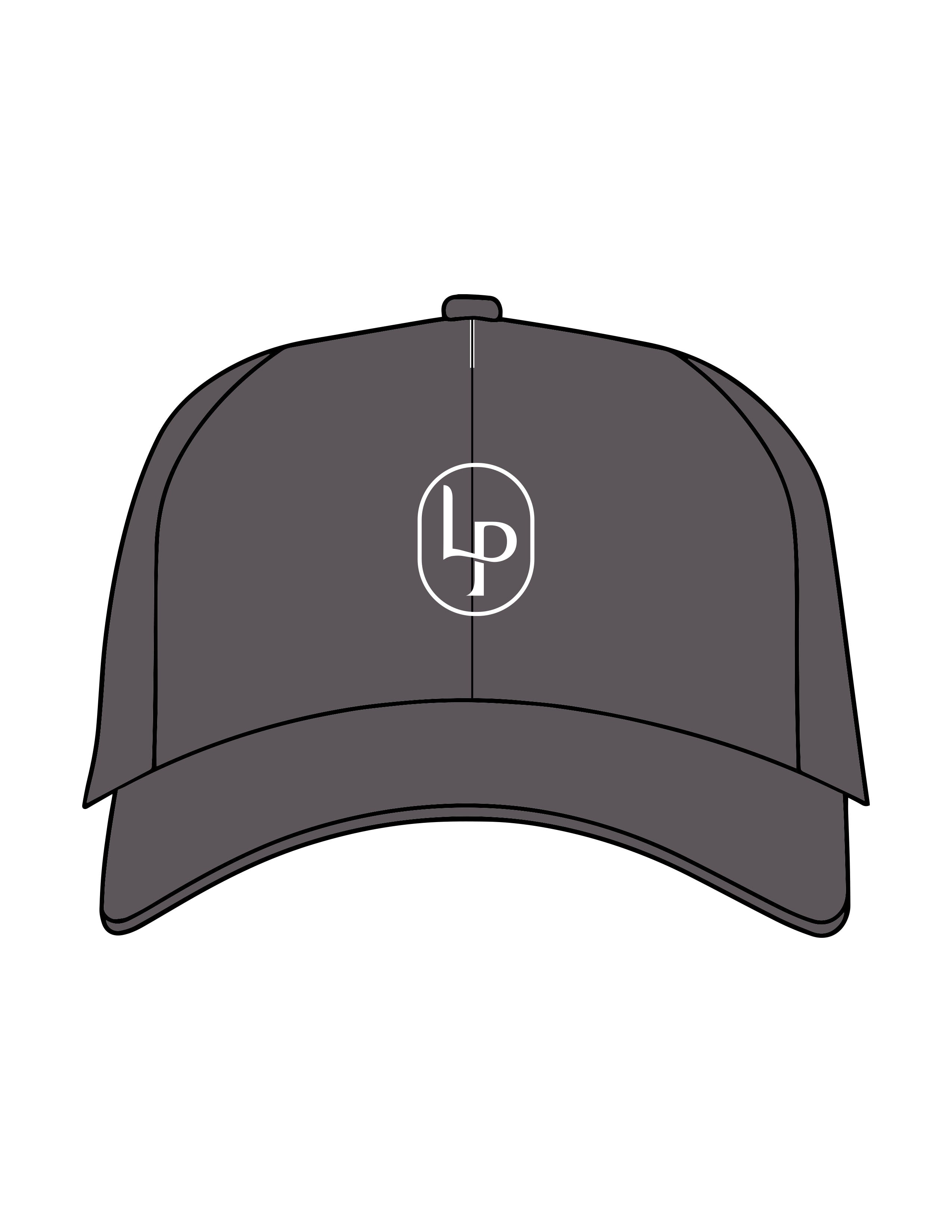 The Dad Hat - Charcoal - Lume Pilates - Center Crown Oval - Embroidered - White