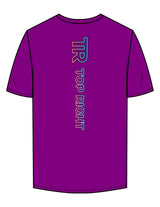 The Mens Tee - Purple - Top Right Collectibles - Left Chest & Back Spine - Printed - Full Color