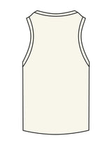 The Ribbed Full Length Tank - Off White - Tone Wellness Studio - Center Chest - Embroidered - Black