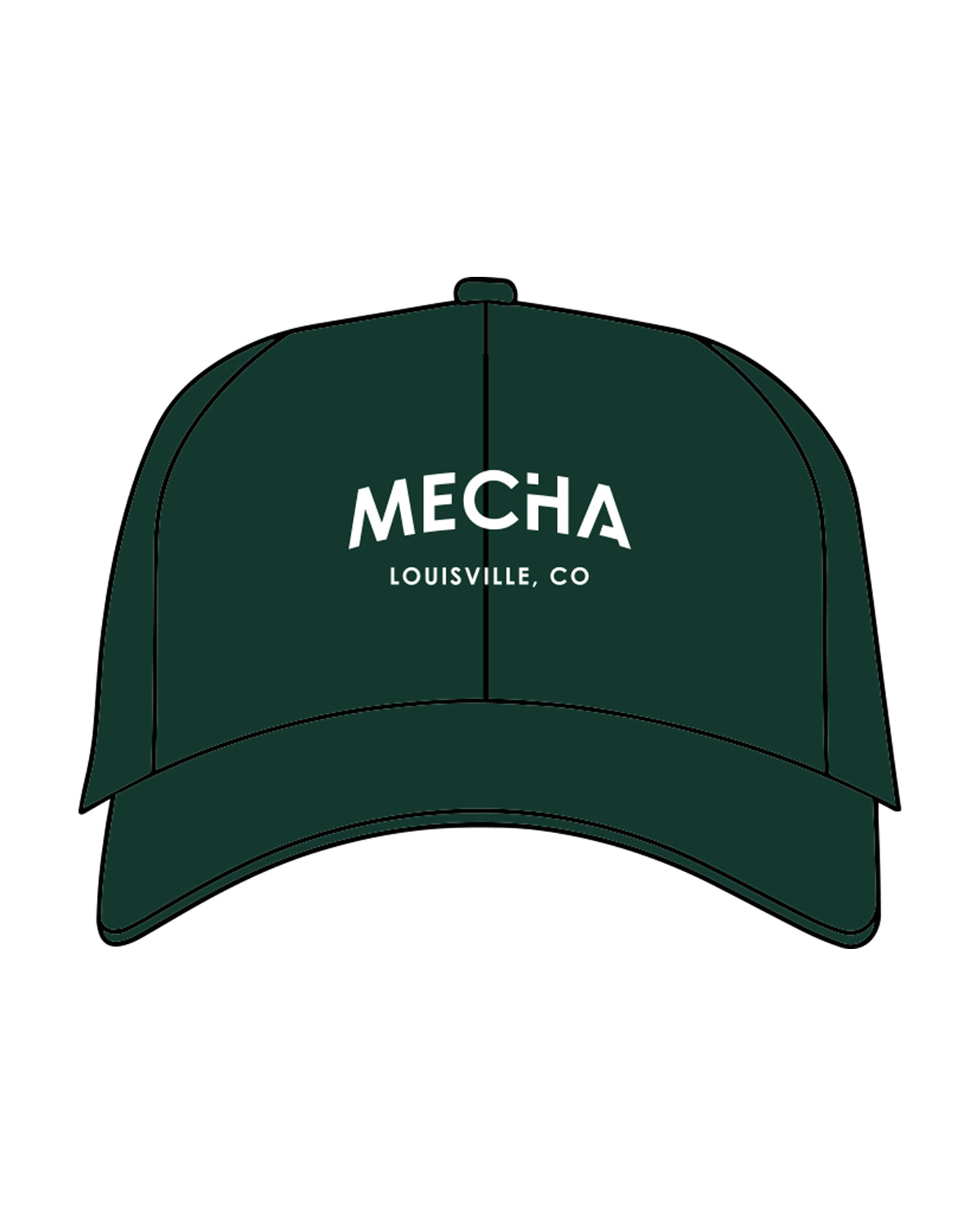 The Dad Hat - Forest - MECHA - Center "Louisville" - White