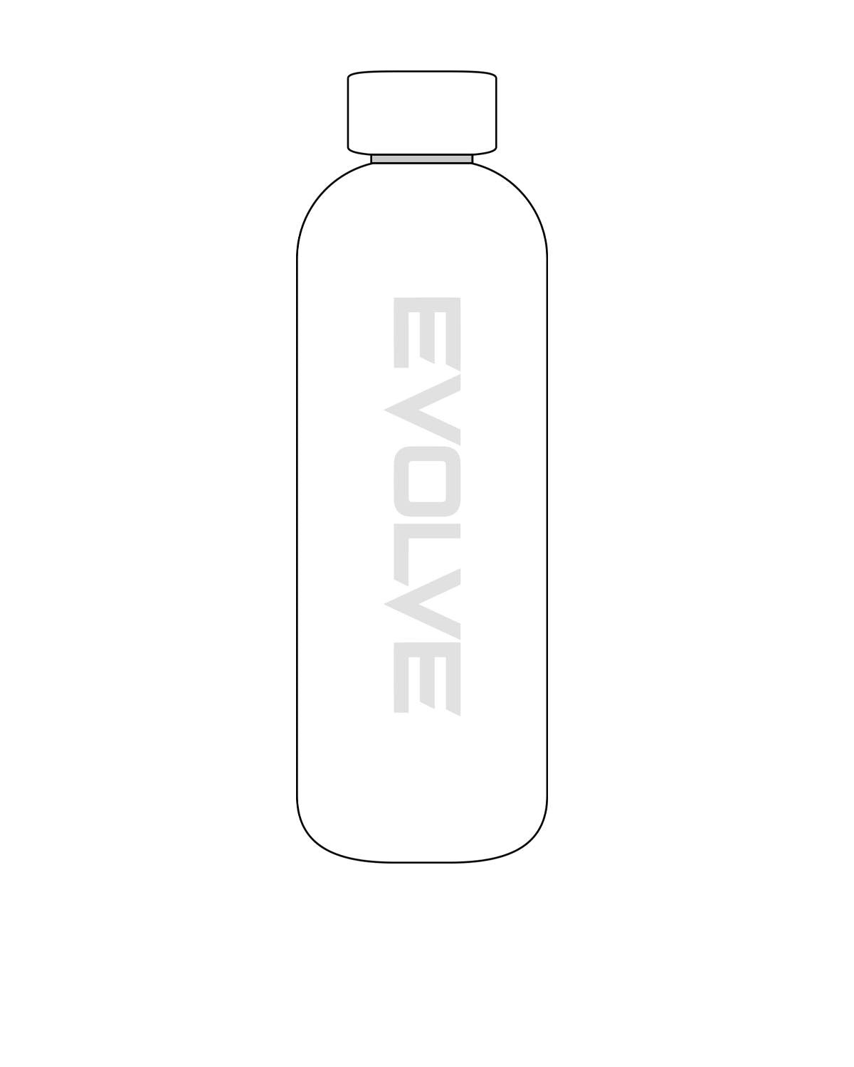 The Water Bottle - White - Evolve Lagree - Center - Tone on Tone