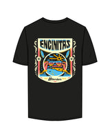 The Mens Tee - Black - Blenders - Left Chest & Back "ENCINITAS" - Printed - Full Color