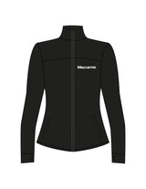 The Womens Zip Jacket - Black - BlueCarrot - Left Chest - Printed - White