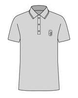 The Mens Polo - Heather - Bruehl - Left Chest - Black