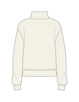 The Womens 1/4 Zip - Off White - The Studio (MDR) - Left Chest - Embroidered - Tone on Tone