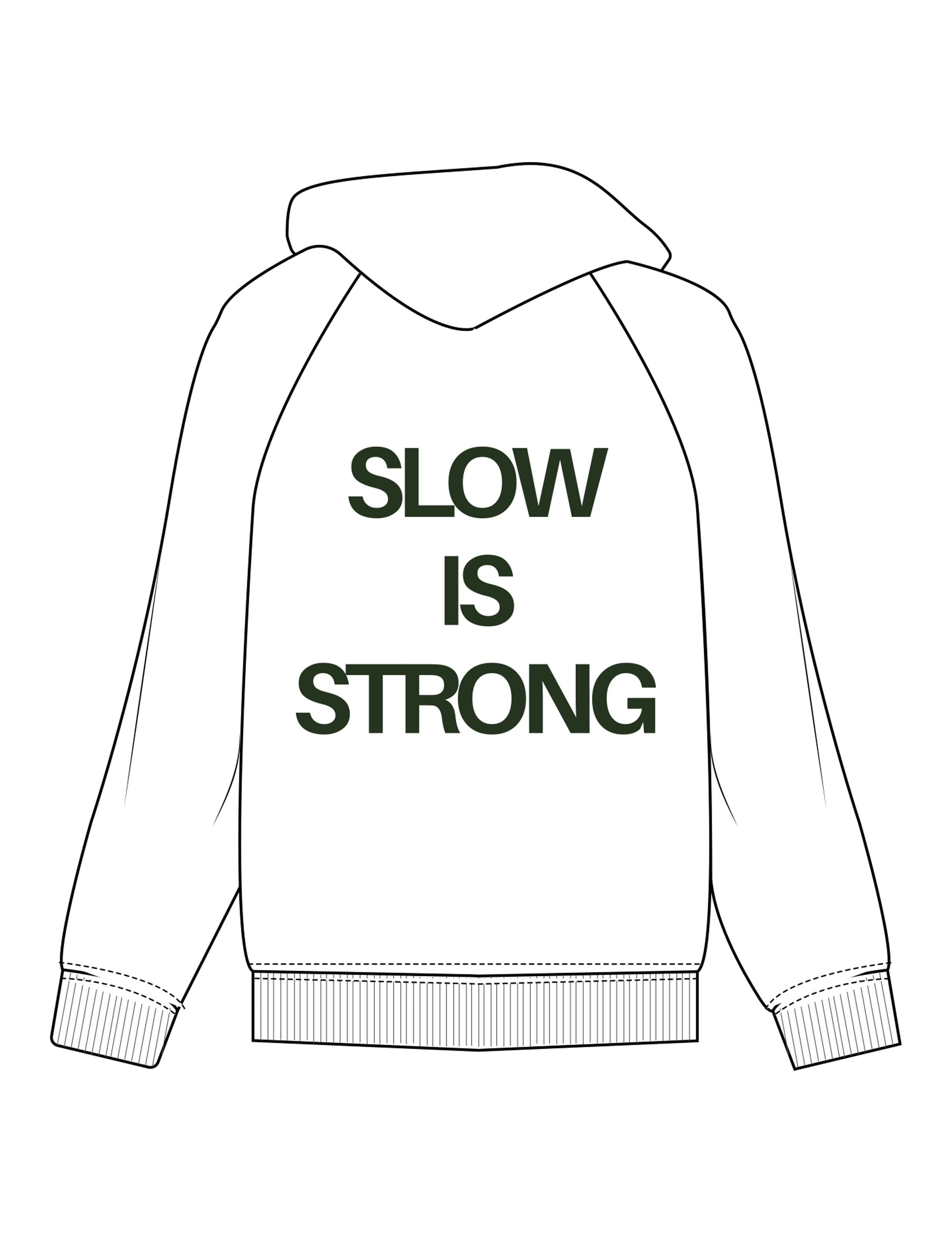 The Mens Hoodie - White - Powerhaus Lagree - Right Chest & Back Stacked - Printed - Green