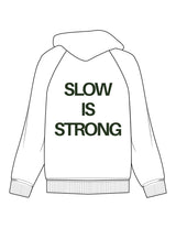 The Mens Hoodie - White - Powerhaus Lagree - Right Chest & Back Stacked - Printed - Green