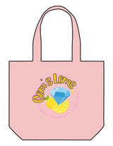 The Zipper Tote Bag - Light Pink - Core Allure Pilates - Center Body Image - Printed - Full Color