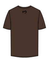 The Mens Tee - Chestnut - Mantra - Center Chest & Back Neckline - Printed - Black