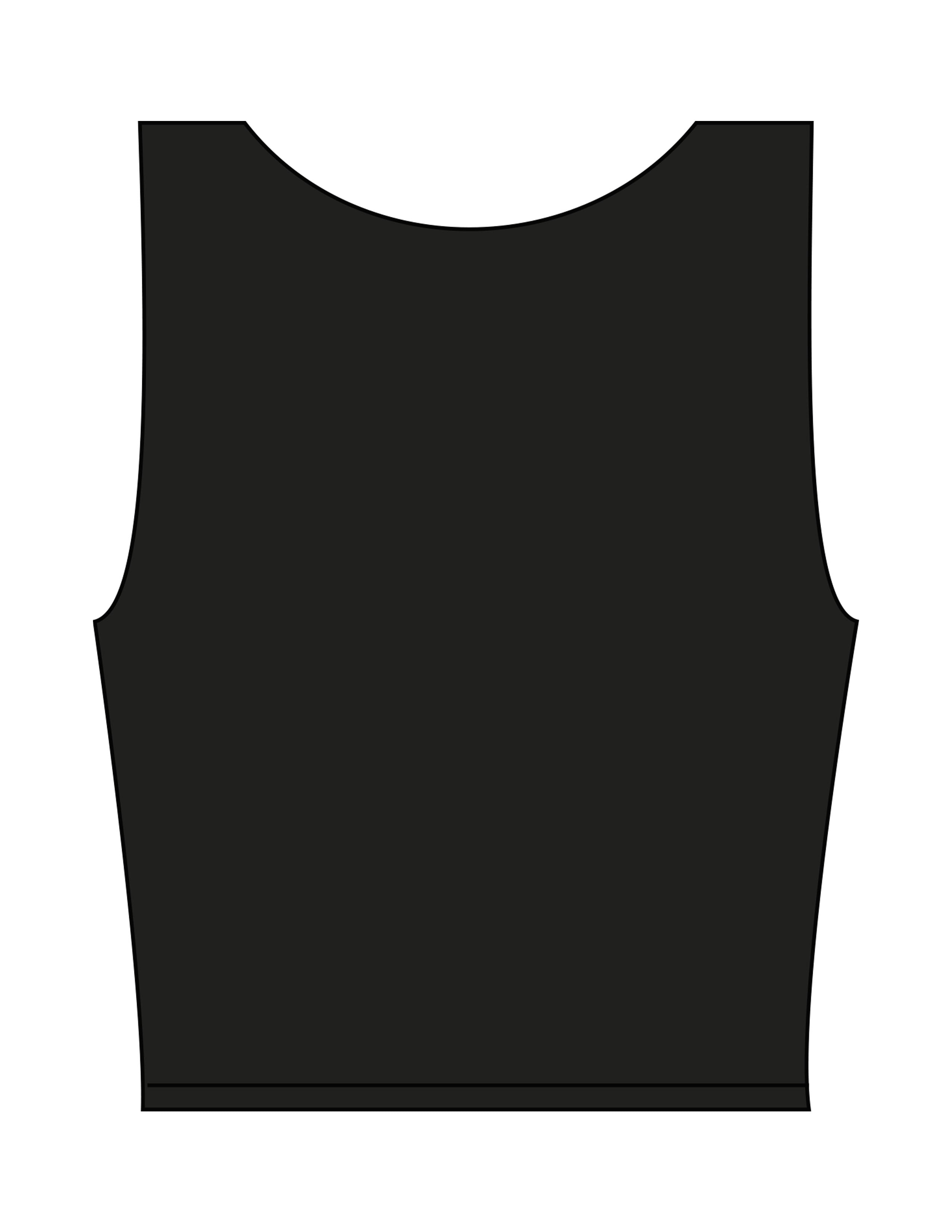 The Square Neck Tank - Black - Saltvault - Center Chest - Printed - White