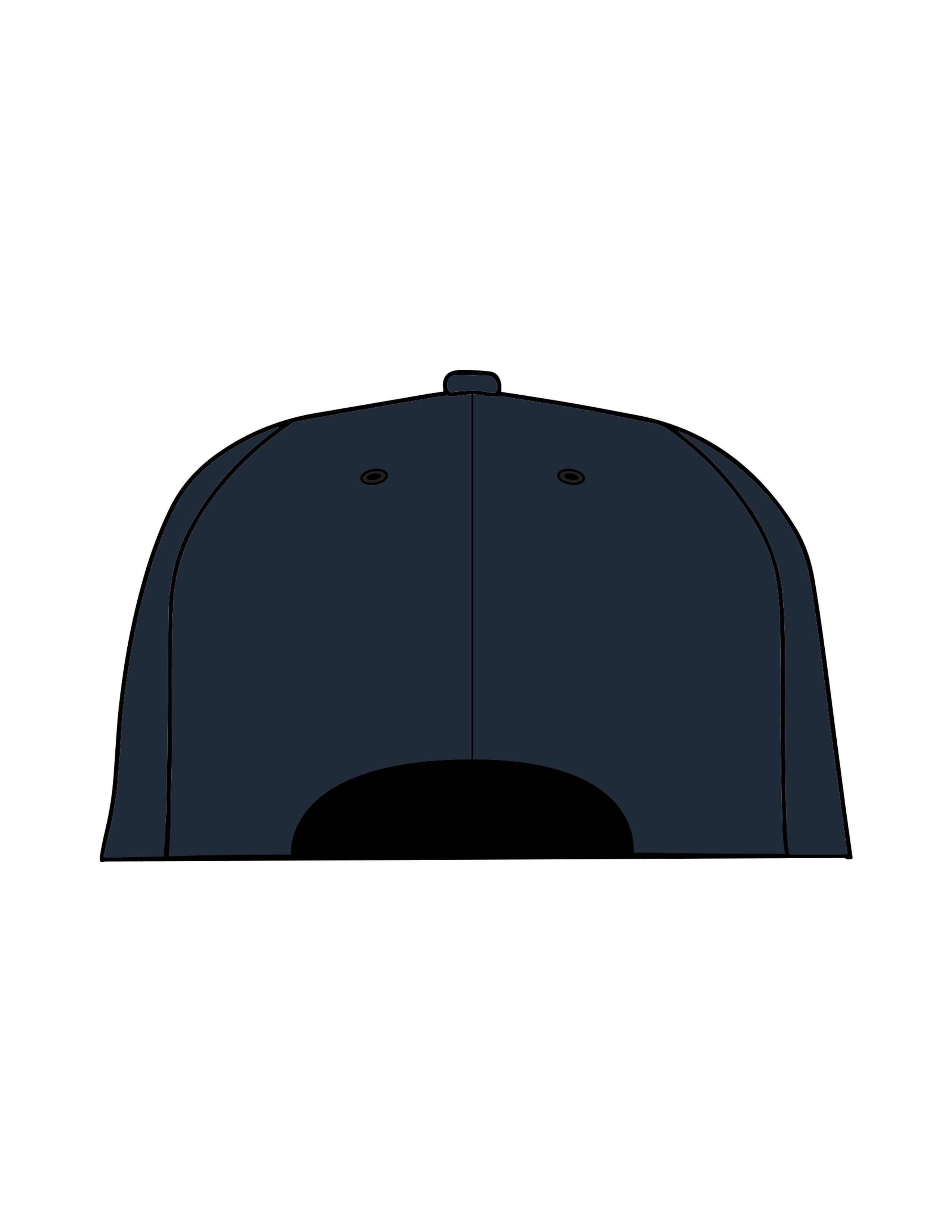 The Canvas Cap - Navy - HIIT Performance - Center Crown Stacked - Embroidered - White