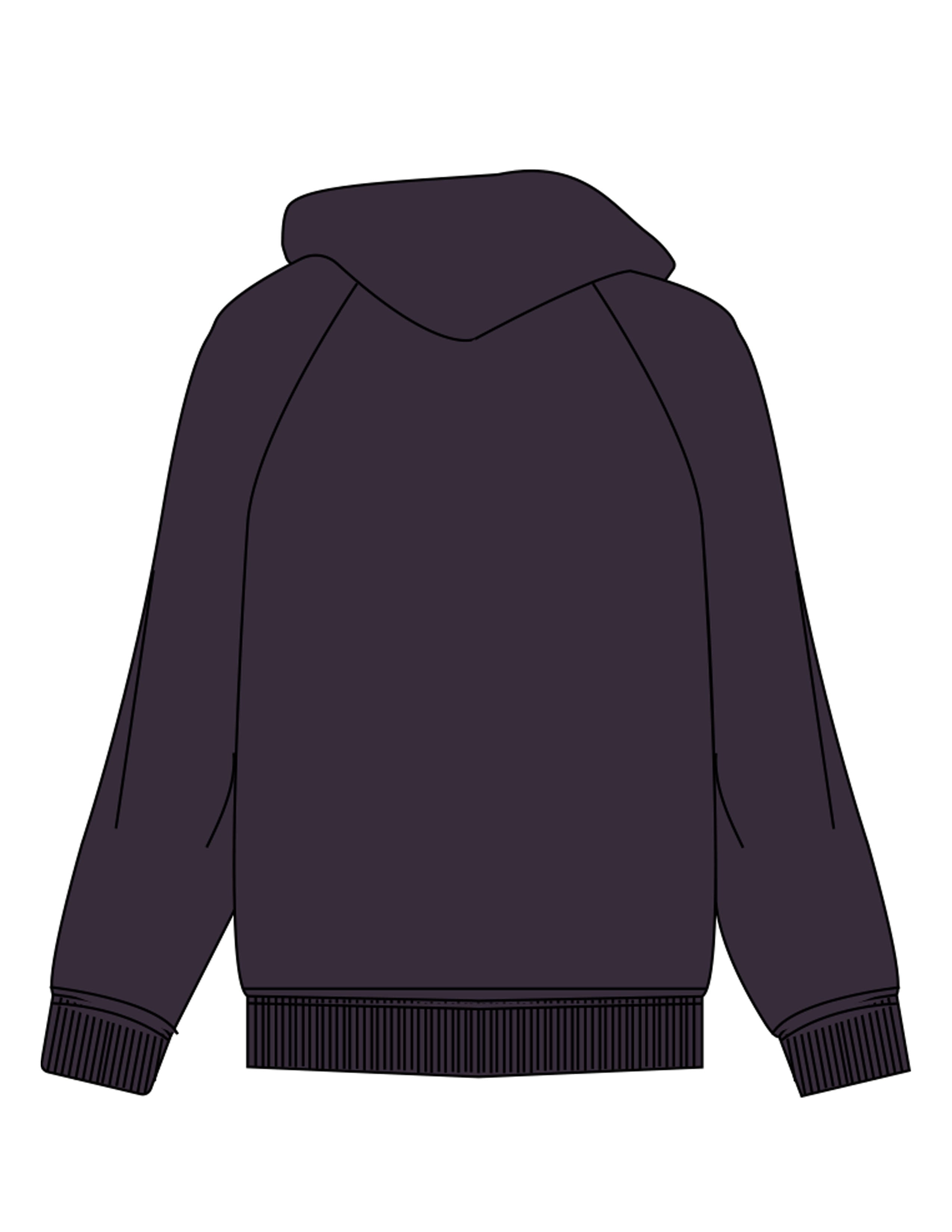 The Mens Hoodie - Ink - JL Marketing - Left Chest - Printed - White
