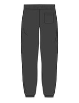 The Cargo Jogger - Charcoal - C2 Financial - Left Leg Stacked - Printed - White
