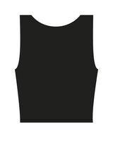 The Square Neck Tank - Black - Studio 10 - Center  Chest - Printed - White
