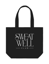 The Tote Bag - Black - Sweat Well - Center Body Stacked - Printed - Off White
