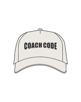 The Canvas Cap - Bone - Coach Code - Center Crown - Text - Printed - Washed Black