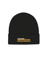 The Beanie - Black - Rugby Rundown - Center Stacked - Full Colors