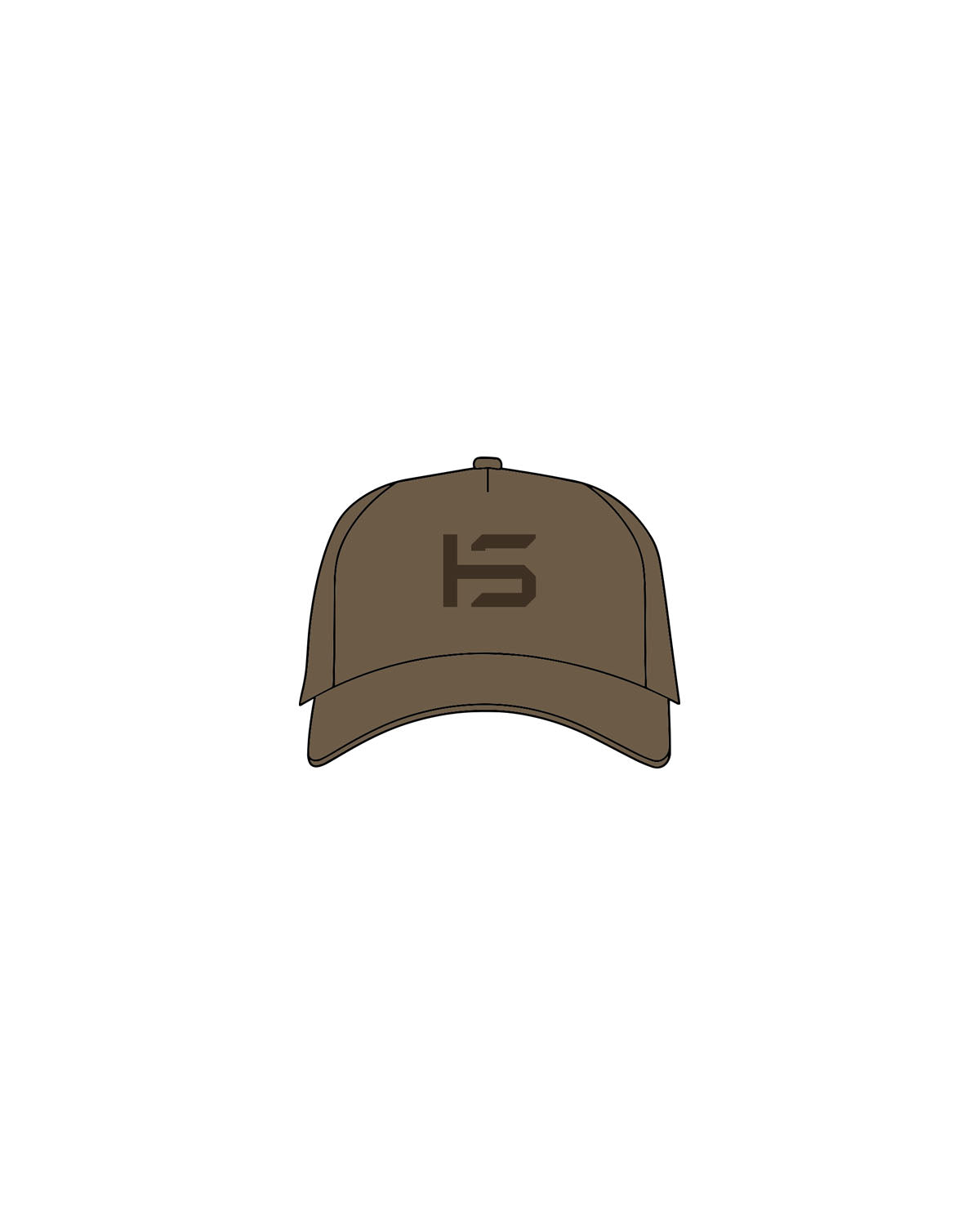 The Canvas Cap - Walnut - Holt Street - Center Crown & Back - Embroidered - Tone on Tone